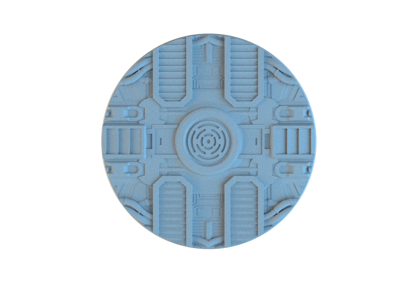 Sci-Fi Circle Resin Bases | Tech Deck for 40k, Necromunda, Star Wars