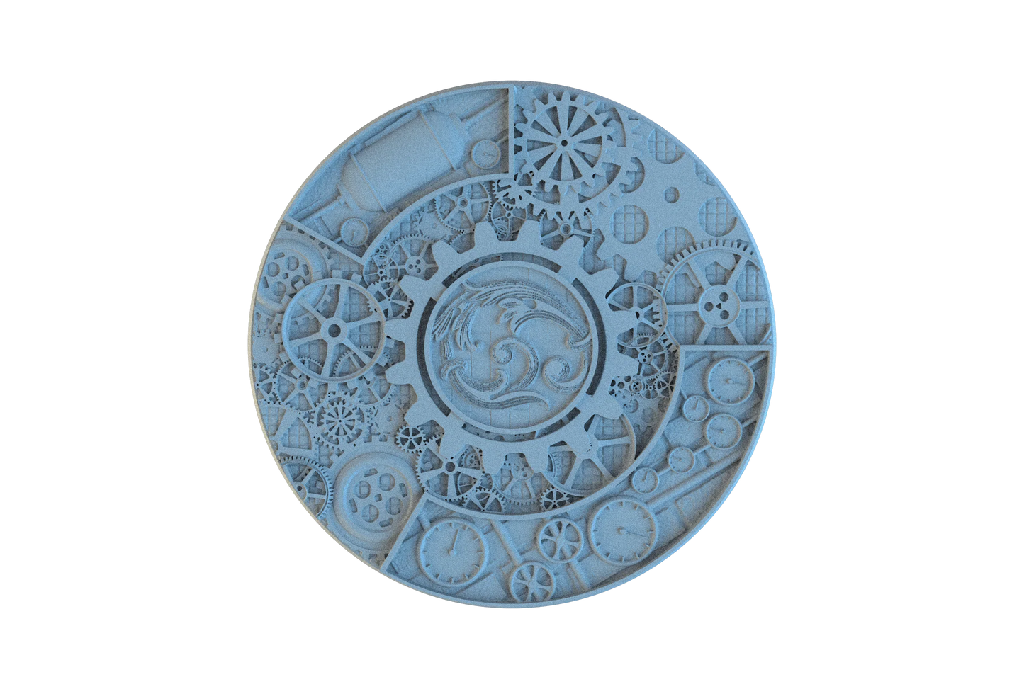 Steampunk Circle Resin Bases | Victorian Tech for Warmachine, D&D, Wargaming