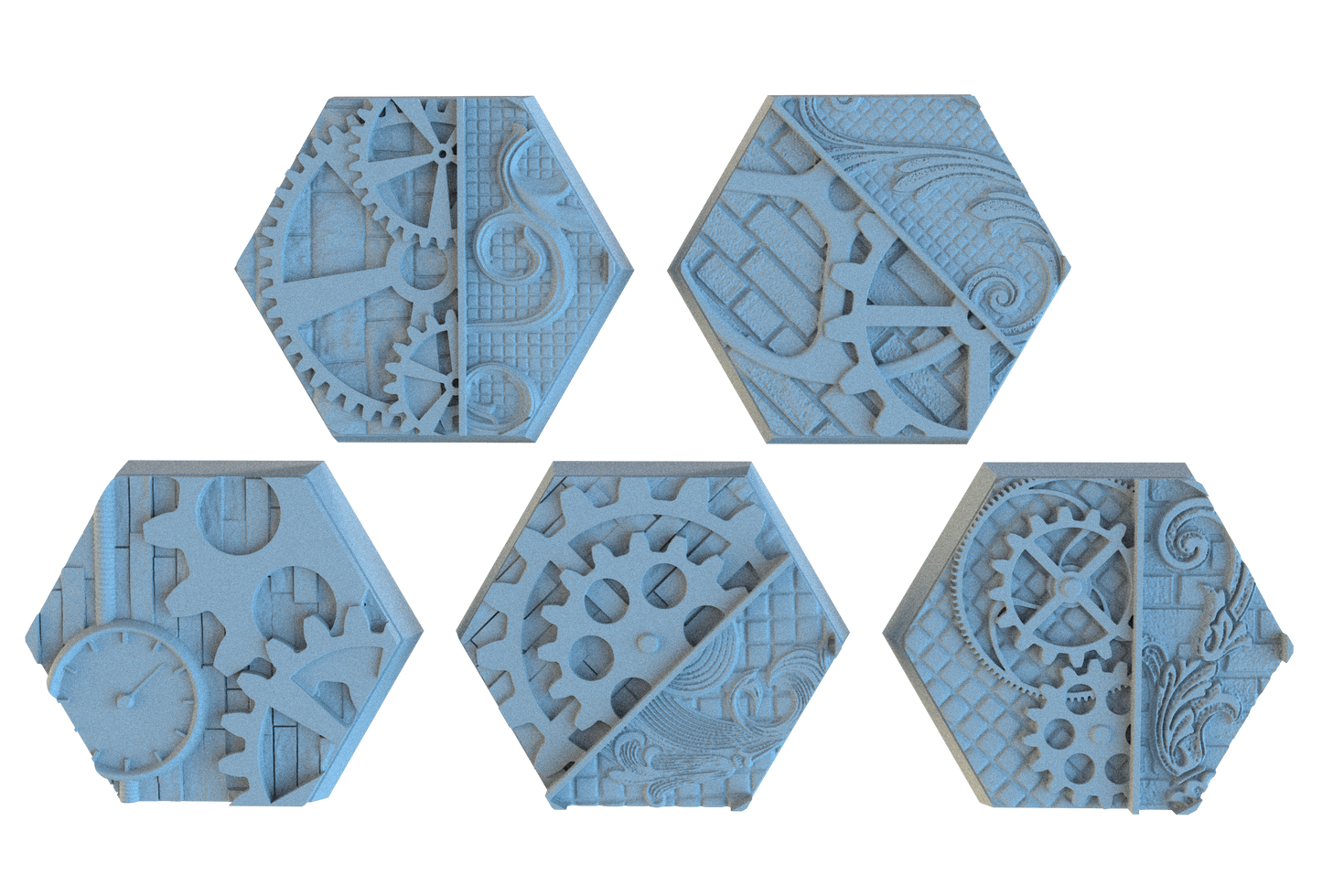 Steampunk Hex Resin Bases | Victorian Tech for Warmachine, D&D, Wargaming