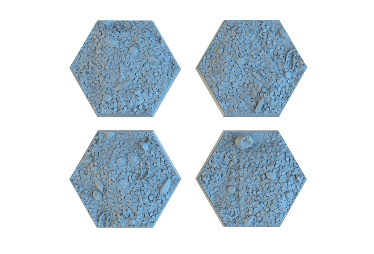 Treasure Hoard Hex Resin Bases | Dragon Gold for D&D, Warhammer, Wargaming