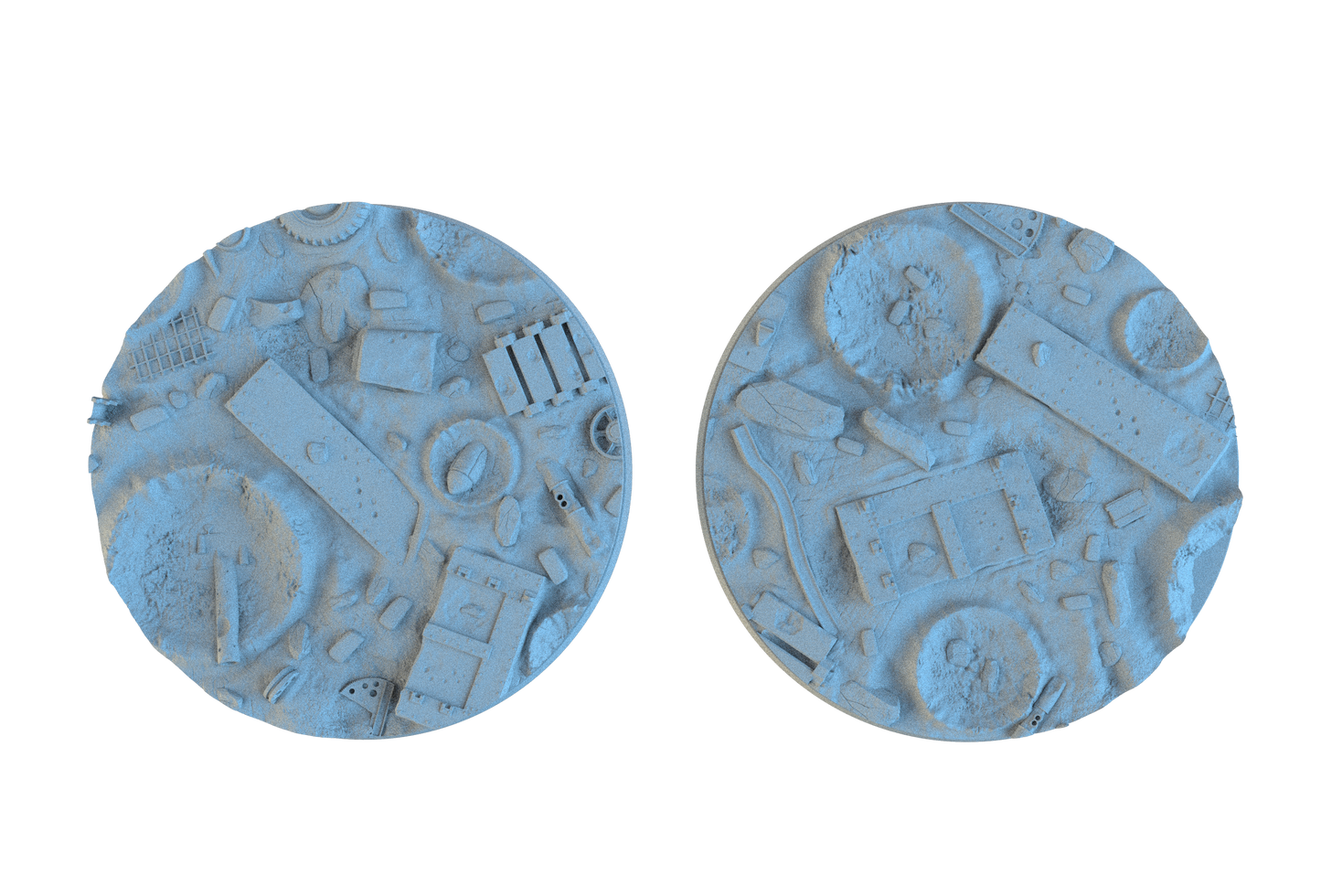 Warzone Circle Resin Bases | Battlefield Debris for 40k, Astra Militarum, Wargaming