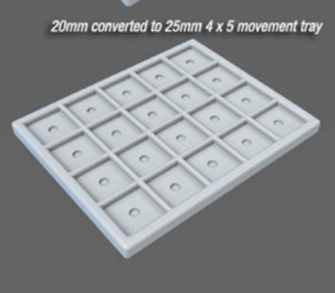 Movement Trays for 20mm Square Bases by SRS Studios