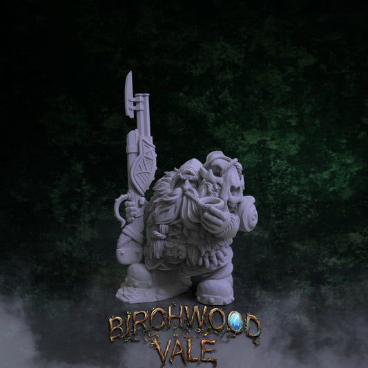 Dunlou with Rifle – £1 Mini | 32mm Resin Sniper for Warhammer 40K, Necromunda & RPGs