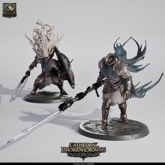 ⚔️ Pack: The Broken Crowns | 5-Pack 12K Resin 50mm Warband 👑