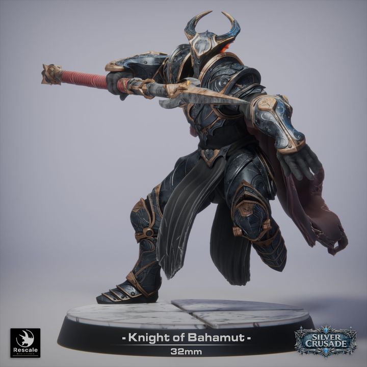 ⚔️ Pack: Knights of Bahamut | 15-Pack 12K Resin 32mm Holy Order 🛡️