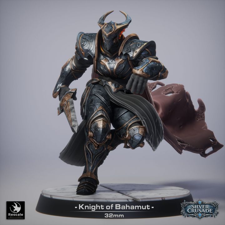 ⚔️ Pack: Knights of Bahamut | 15-Pack 12K Resin 32mm Holy Order 🛡️