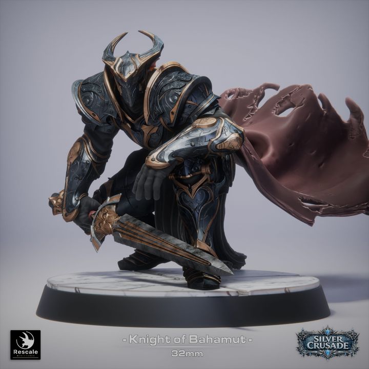 ⚔️ Pack: Knights of Bahamut | 15-Pack 12K Resin 32mm Holy Order 🛡️