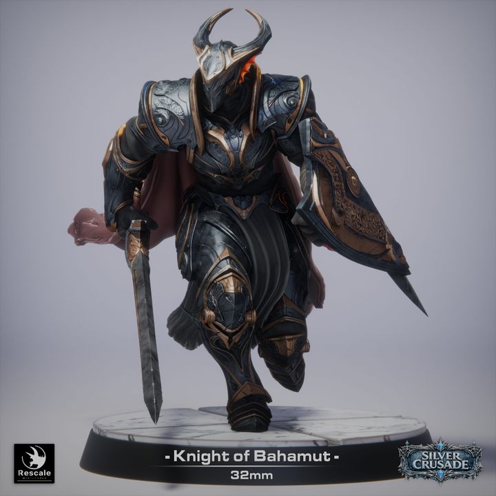 ⚔️ Pack: Knights of Bahamut | 15-Pack 12K Resin 32mm Holy Order 🛡️