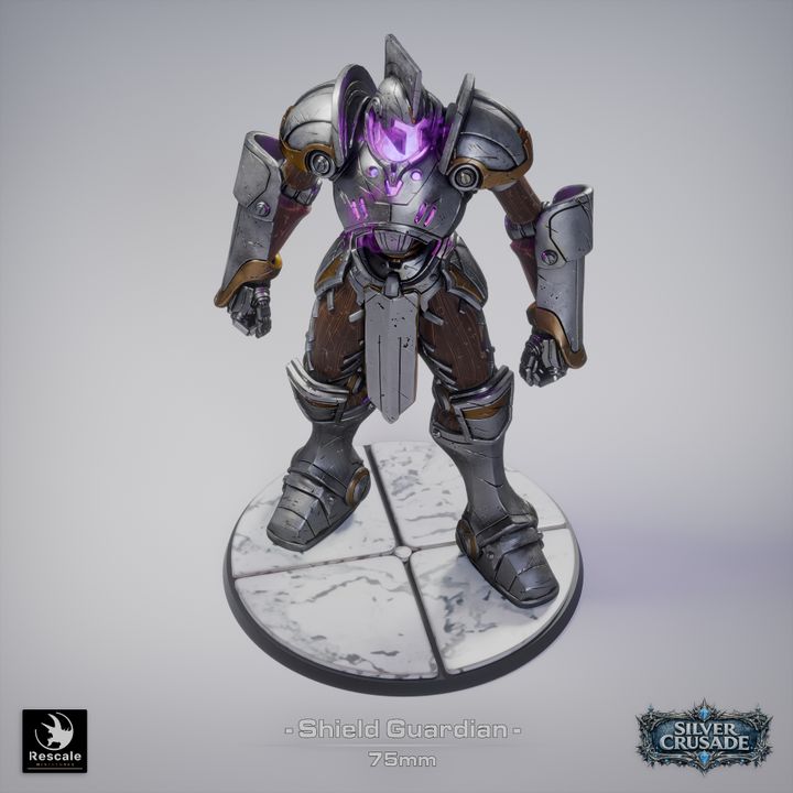 🛡️ Shield Guardian | 12K Resin 75mm Arcane Construct for D&D & RPGs 🔮
