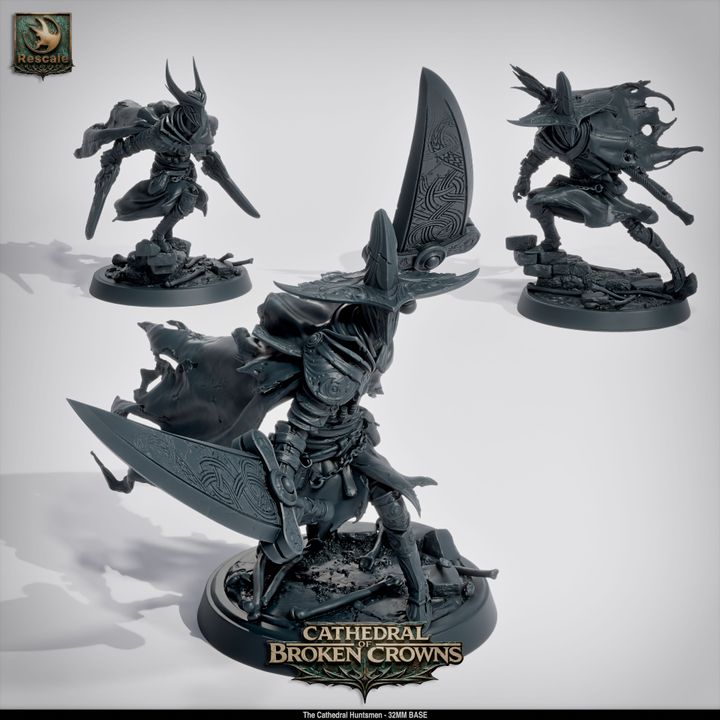 ⚔️ Cathedral Huntsmen 20-Pack | 12K Resin 32mm D&D Warband ⛪