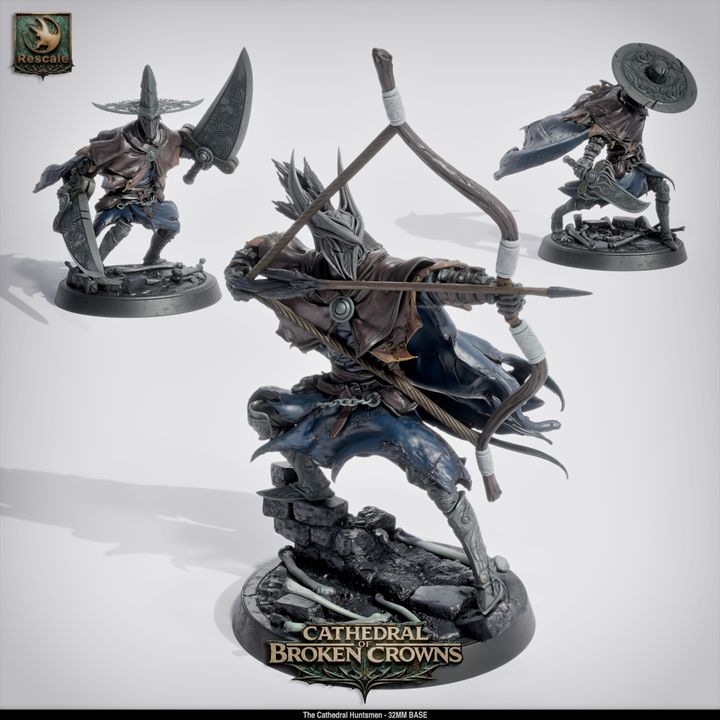 ⚔️ Cathedral Huntsmen 20-Pack | 12K Resin 32mm D&D Warband ⛪