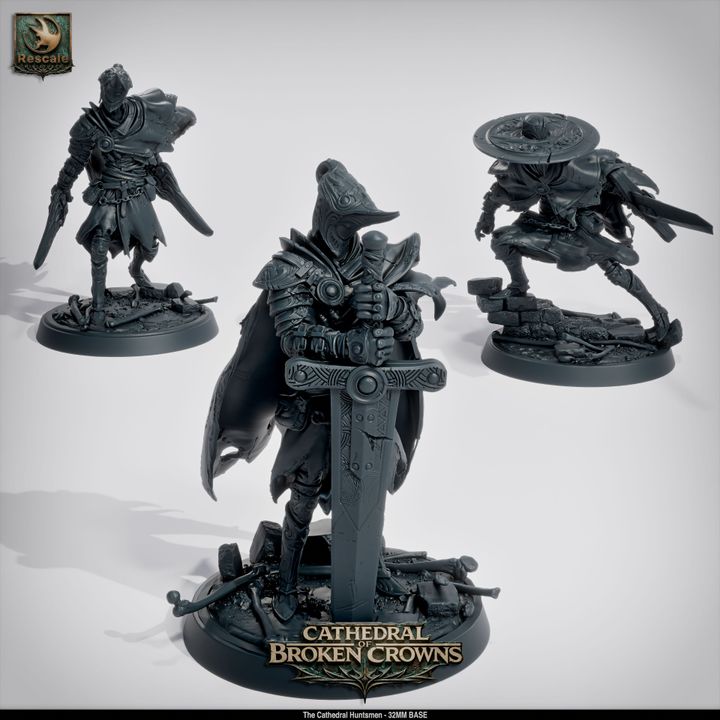 ⚔️ Cathedral Huntsmen 20-Pack | 12K Resin 32mm D&D Warband ⛪