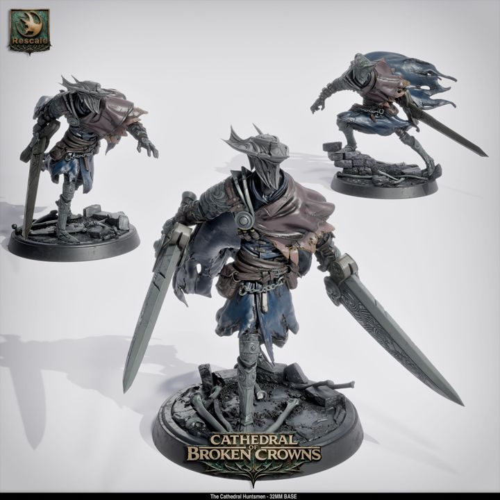 ⚔️ Cathedral Huntsmen 20-Pack | 12K Resin 32mm D&D Warband ⛪