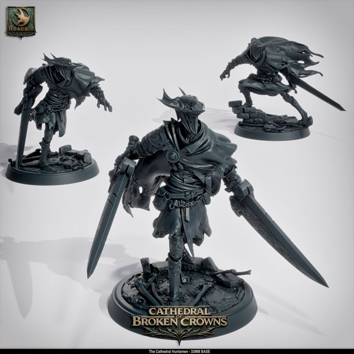 ⚔️ Cathedral Huntsmen 20-Pack | 12K Resin 32mm D&D Warband ⛪