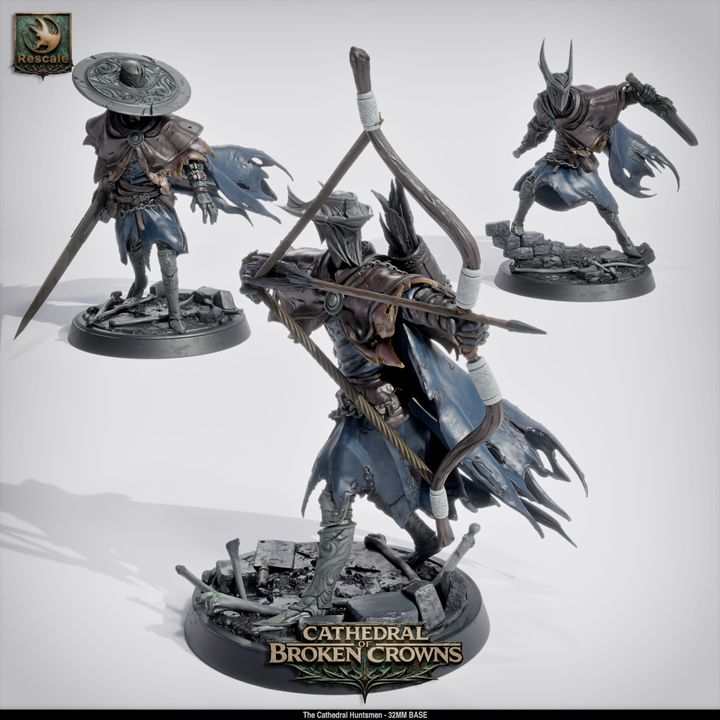 ⚔️ Cathedral Huntsmen 20-Pack | 12K Resin 32mm D&D Warband ⛪