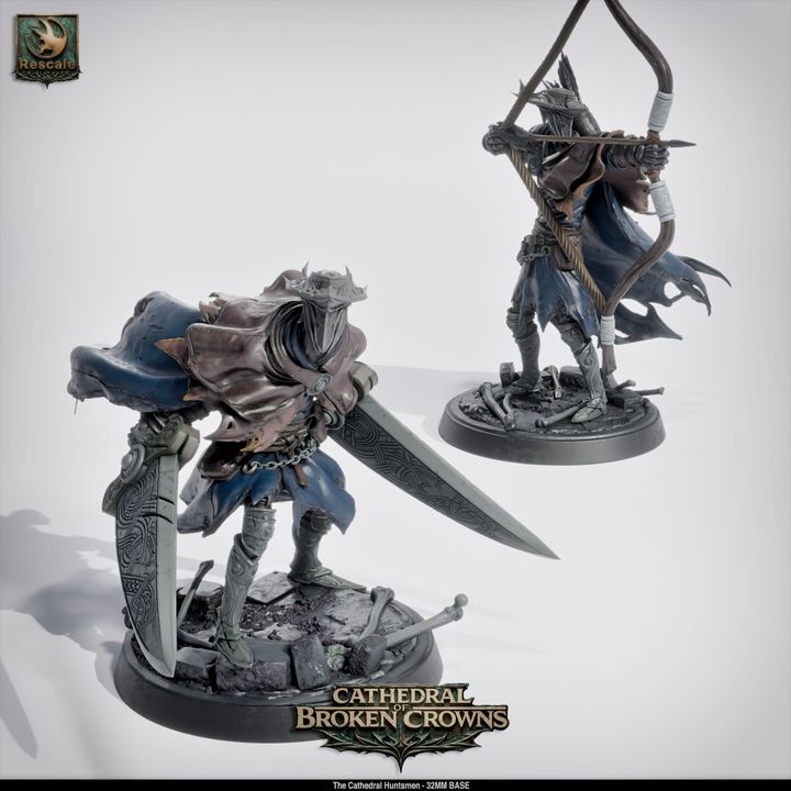 ⚔️ Cathedral Huntsmen 20-Pack | 12K Resin 32mm D&D Warband ⛪