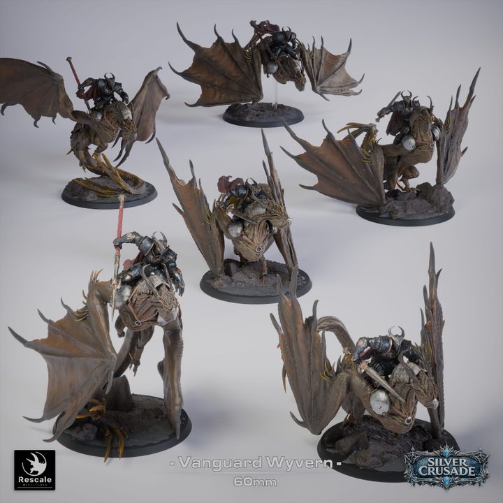 🦅 Pack: Vanguard Wyvern | 6-Pack 12K Resin 60mm Monstrous Cavalry ⚔️