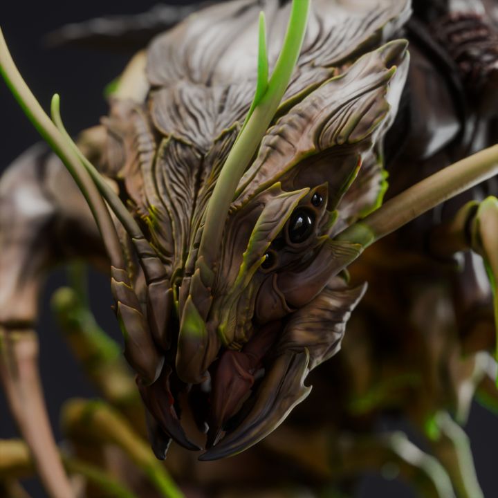 War Centipede with Orc Mount | 12K Resin Aberration for D&D & TTRPGs