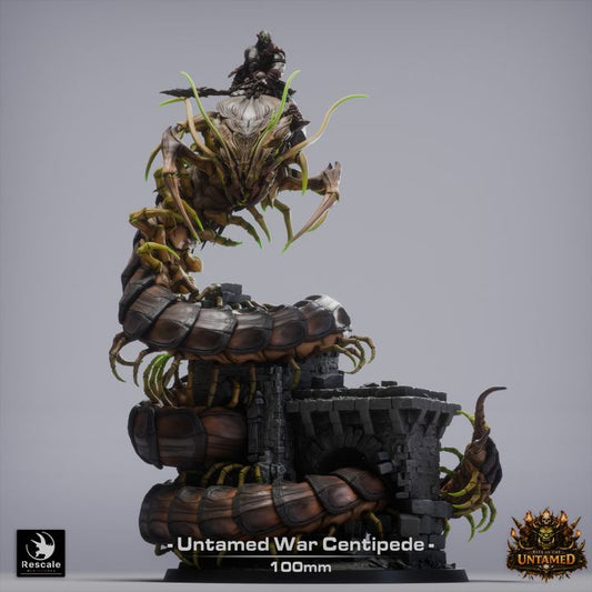 War Centipede with Orc Mount | 12K Resin Aberration for D&D & TTRPGs