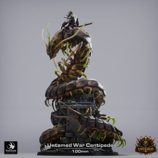 War Centipede with Orc Mount | 12K Resin Aberration for D&D & TTRPGs