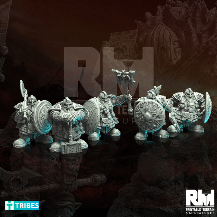 Dwarf Iron Hearth Guard by RM Printables