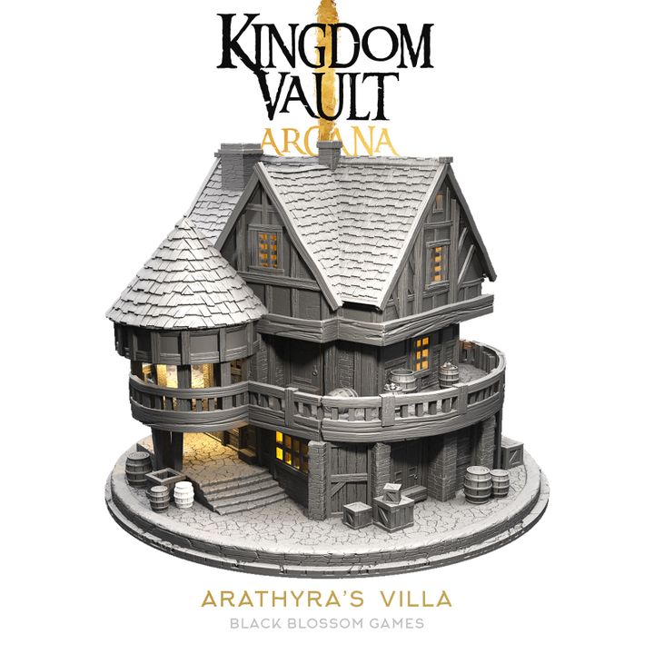 🏰 Arathyra Villa | 28mm Scale FDM Terrain for D&D & RPGs 📚