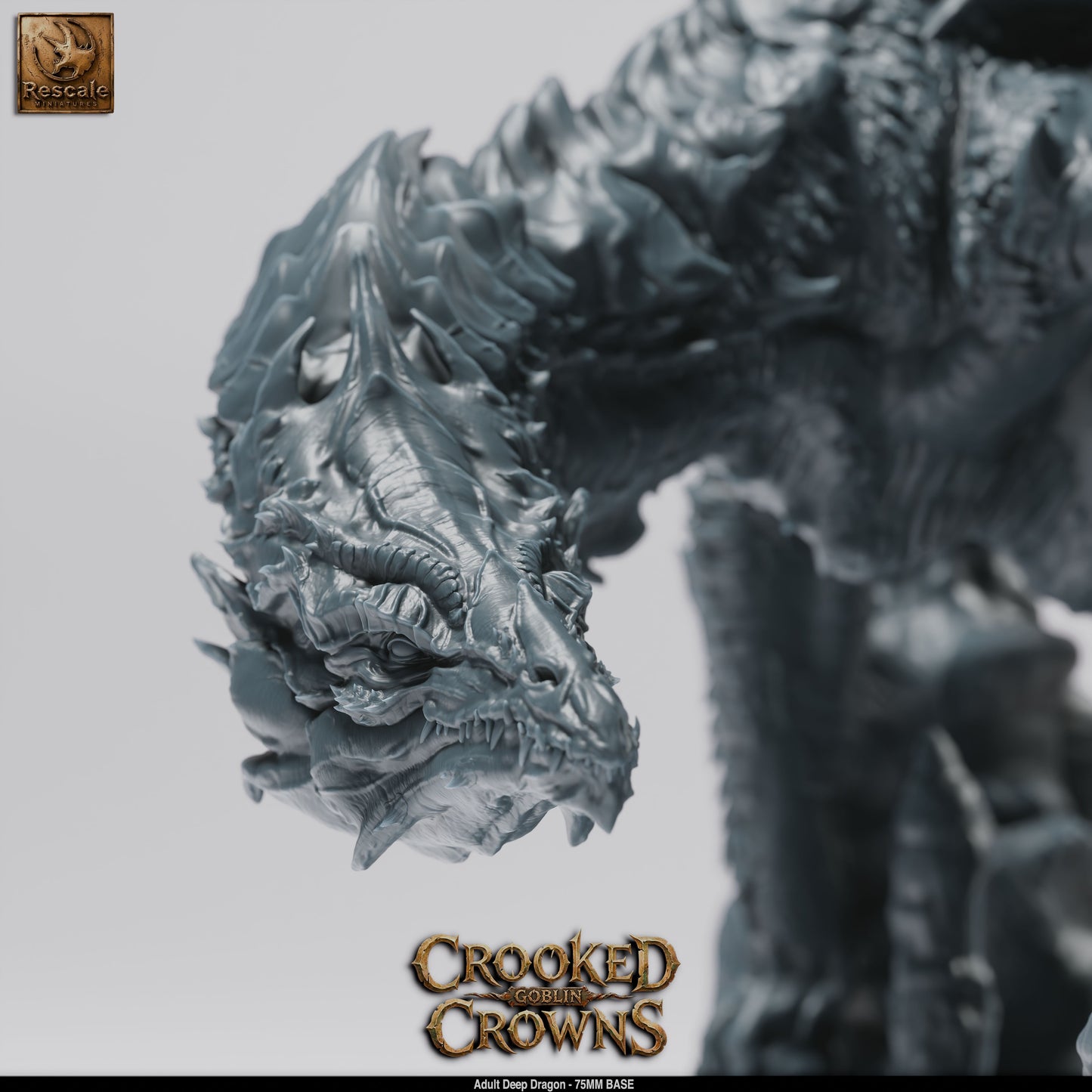 Deep Dragon (Adult) | 12K Resin 75mm Underdark Terror for D&D & RPGs