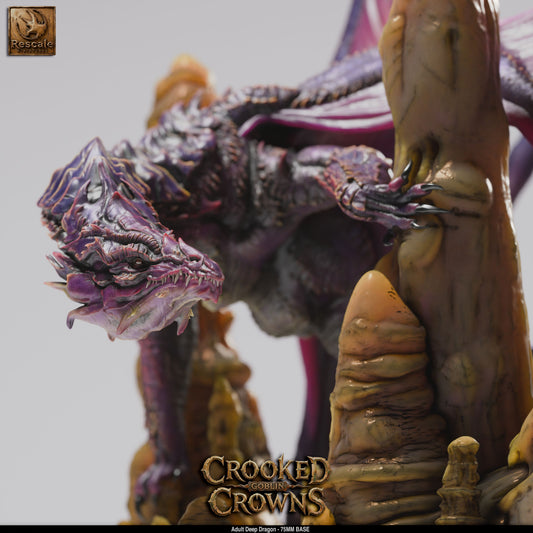 Deep Dragon (Adult) | 12K Resin 75mm Underdark Terror for D&D & RPGs