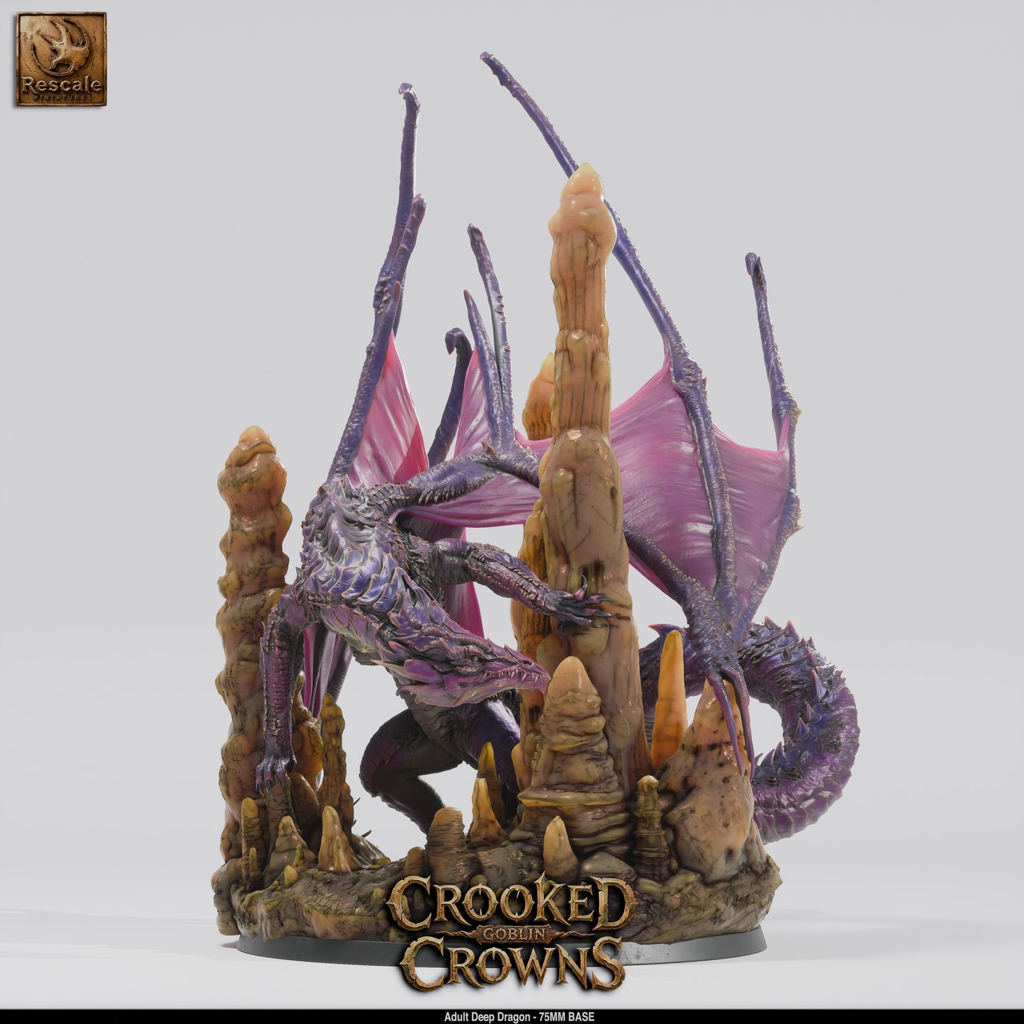 Deep Dragon (Adult) | 12K Resin 75mm Underdark Terror for D&D & RPGs