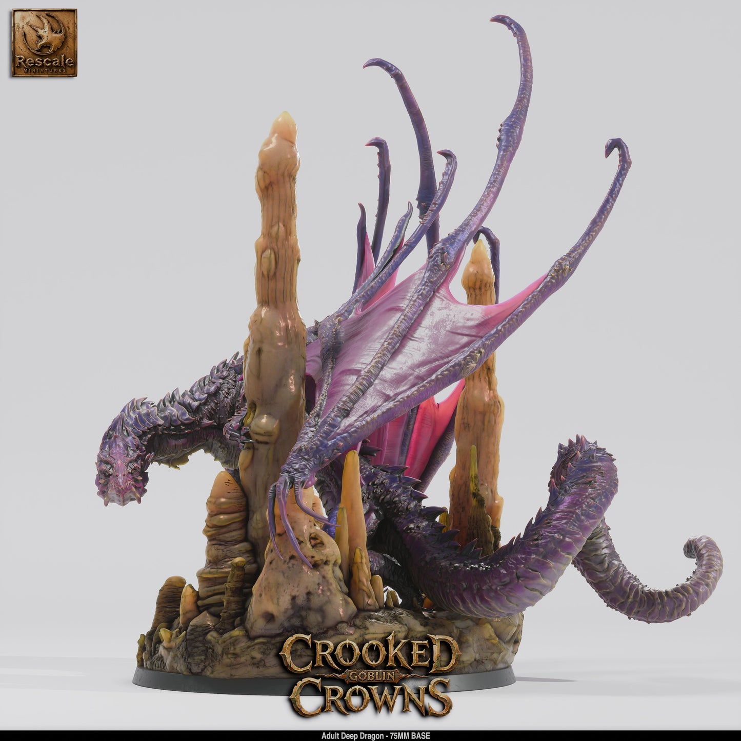 Deep Dragon (Adult) | 12K Resin 75mm Underdark Terror for D&D & RPGs