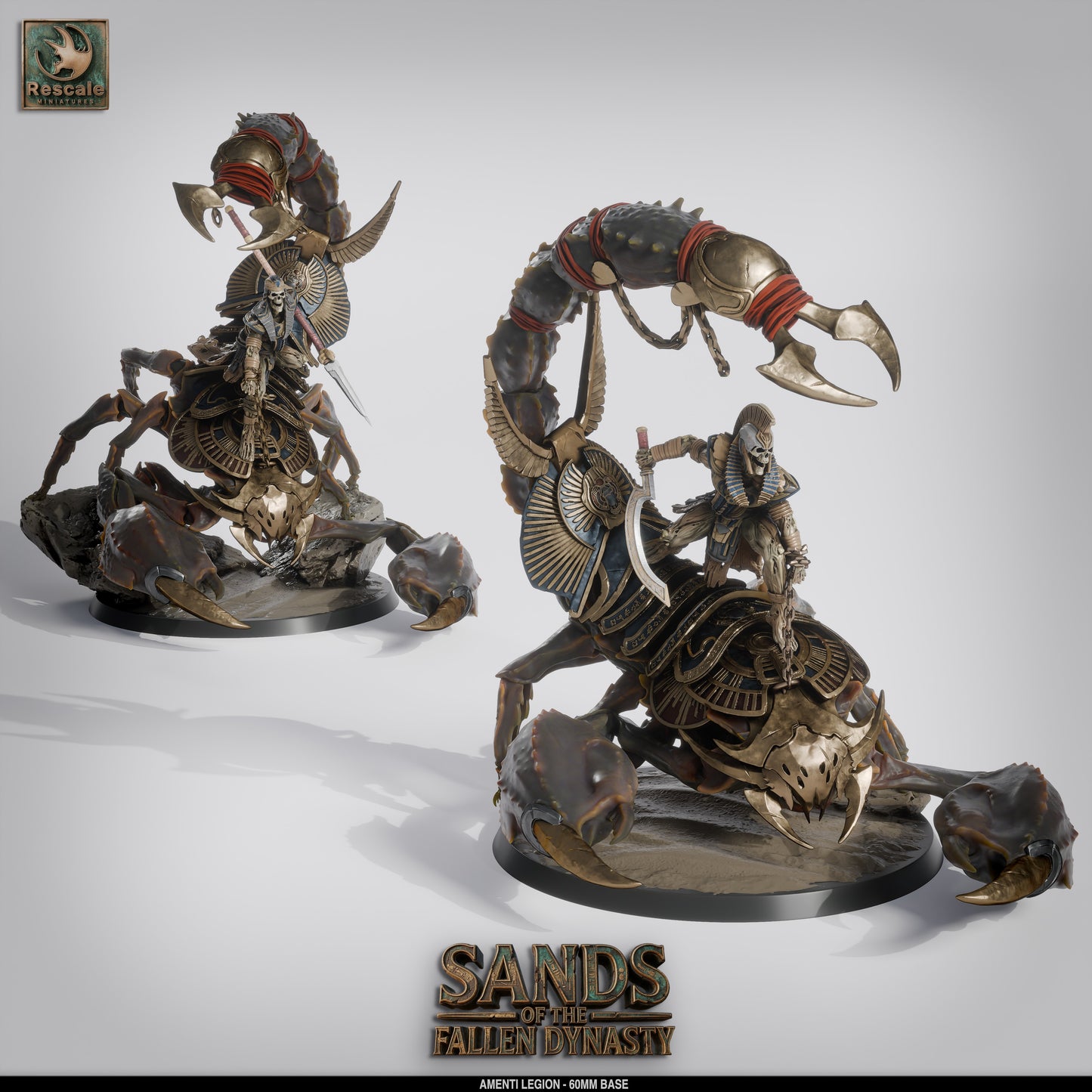 🦂 Pack: Amenti Legion - Giant Scorpions | 5-Pack 12K Resin 60mm Beasts for D&D 🏜️
