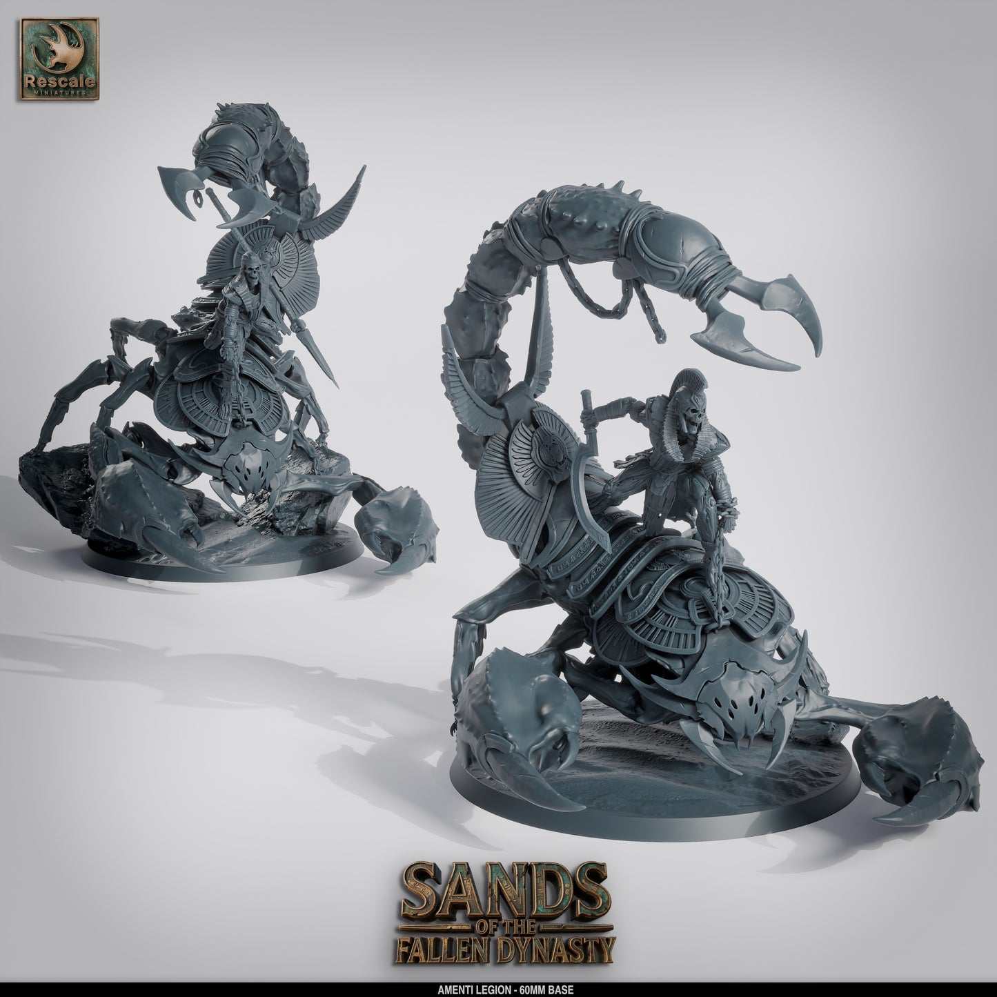 🦂 Pack: Amenti Legion - Giant Scorpions | 5-Pack 12K Resin 60mm Beasts for D&D 🏜️