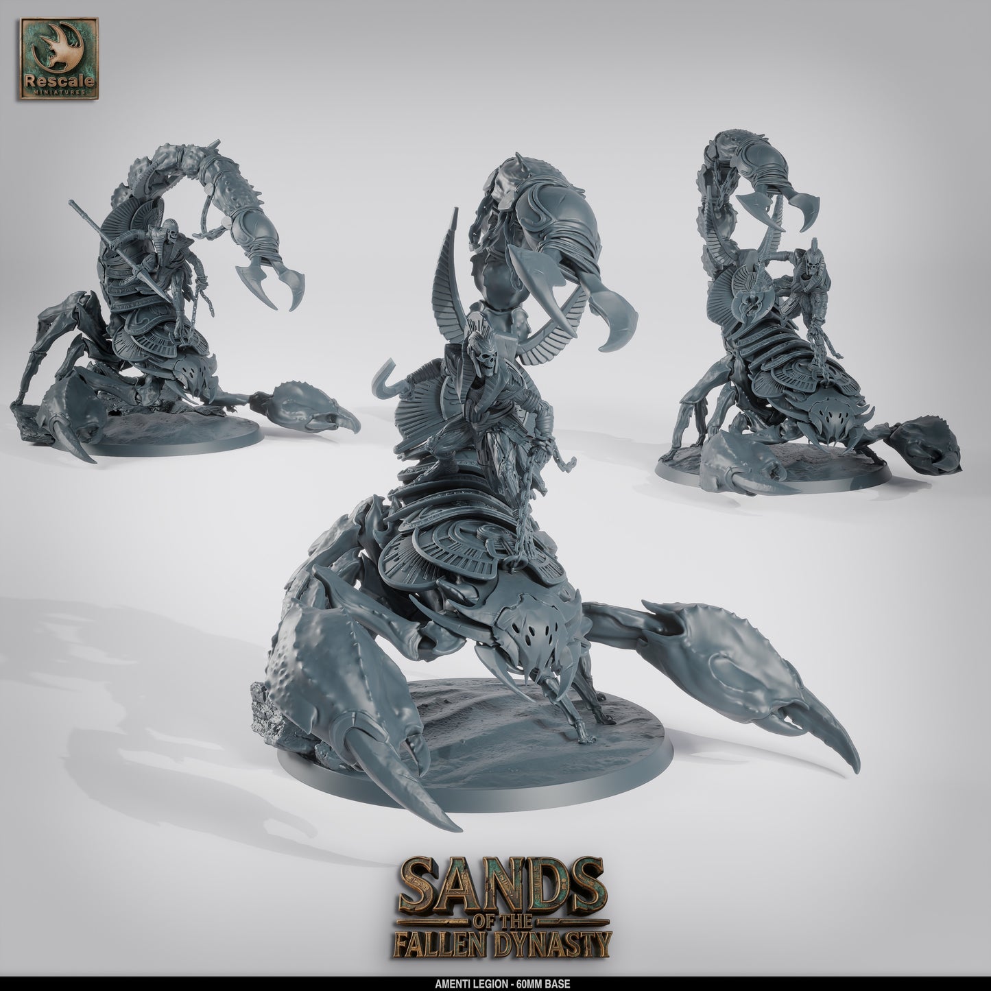 🦂 Pack: Amenti Legion - Giant Scorpions | 5-Pack 12K Resin 60mm Beasts for D&D 🏜️
