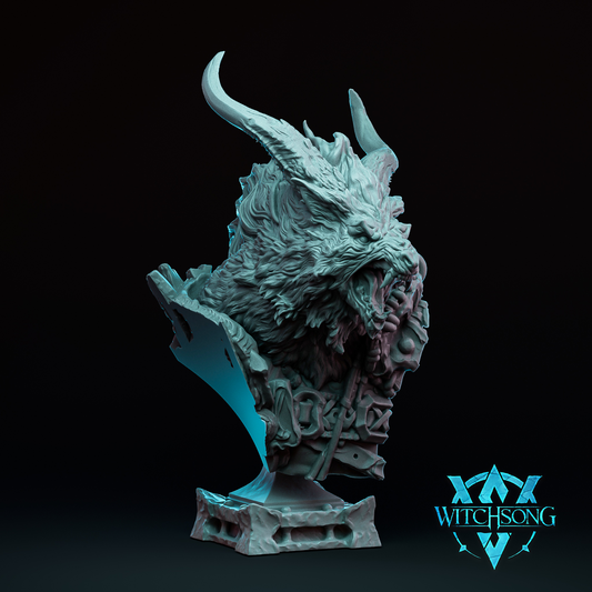 Ascendant Greatwolf Bust by Witchsong Miniatures