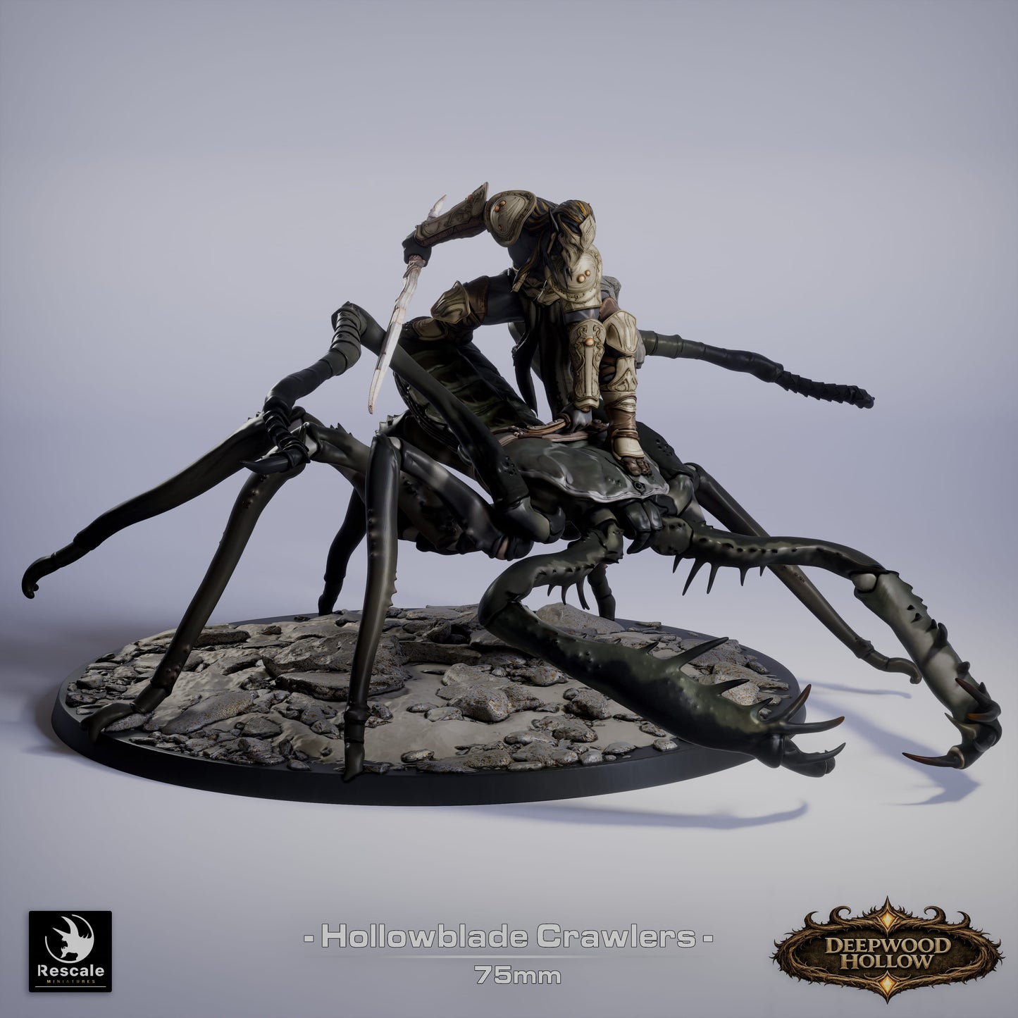 🕷️ Pack: Hollow Blade's Crawlers | 6-Pack 12K Resin 75mm Monstrous Cavalry 🗡️