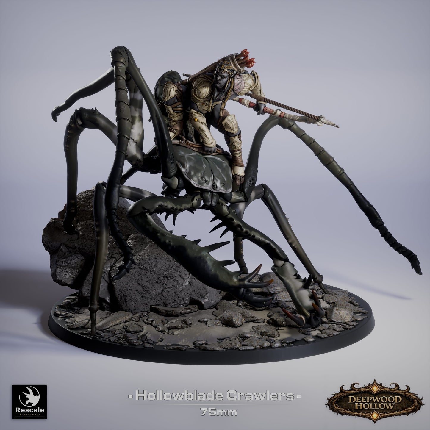 🕷️ Pack: Hollow Blade's Crawlers | 6-Pack 12K Resin 75mm Monstrous Cavalry 🗡️