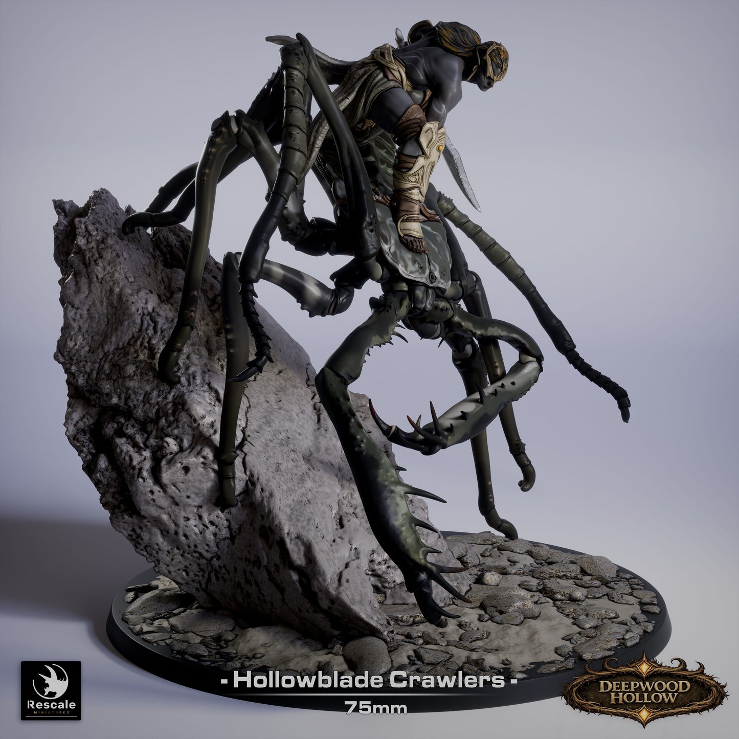 🕷️ Pack: Hollow Blade's Crawlers | 6-Pack 12K Resin 75mm Monstrous Cavalry 🗡️