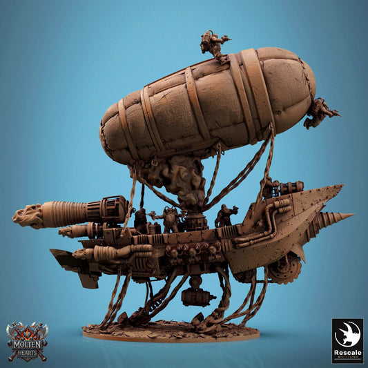 🚀 Drakarion Airship | 12K Resin Flying Vessel for D&D & Tabletop RPGs ⛅