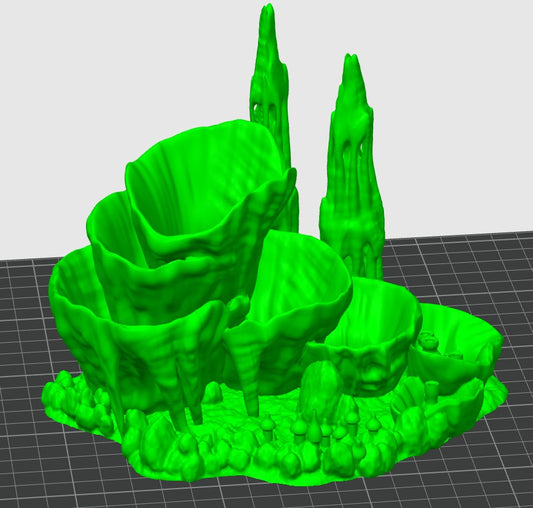 Exo-Planet Crag Pool B – Alien Biome Terrain by RM Printables