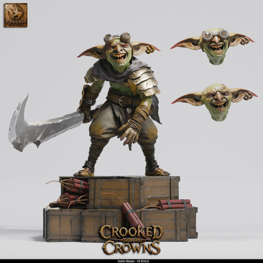 Goblin Blaster XL Collector | 12K Resin Epic Diorama (202mm Tall)