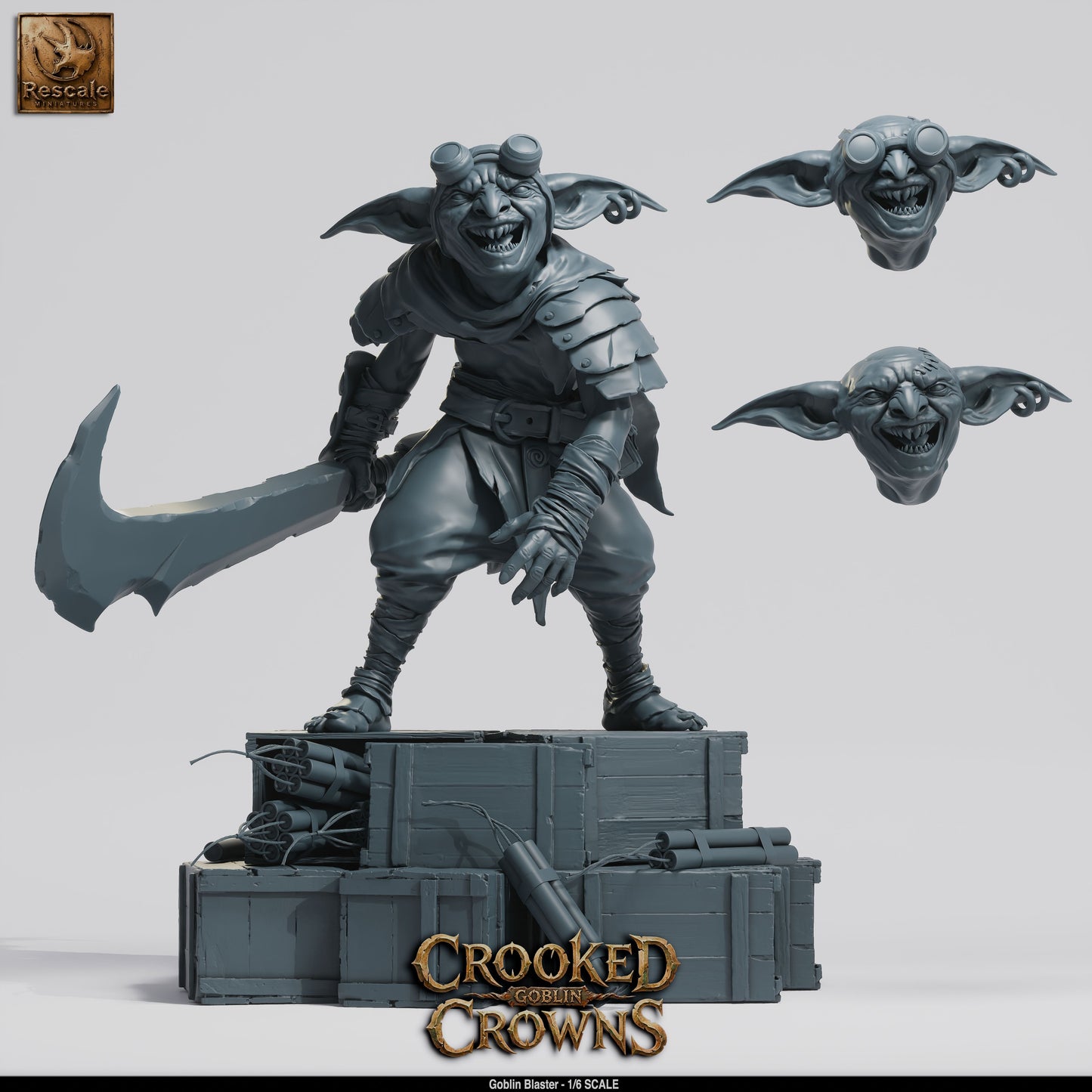 Goblin Blaster XL Collector | 12K Resin Epic Diorama (202mm Tall)
