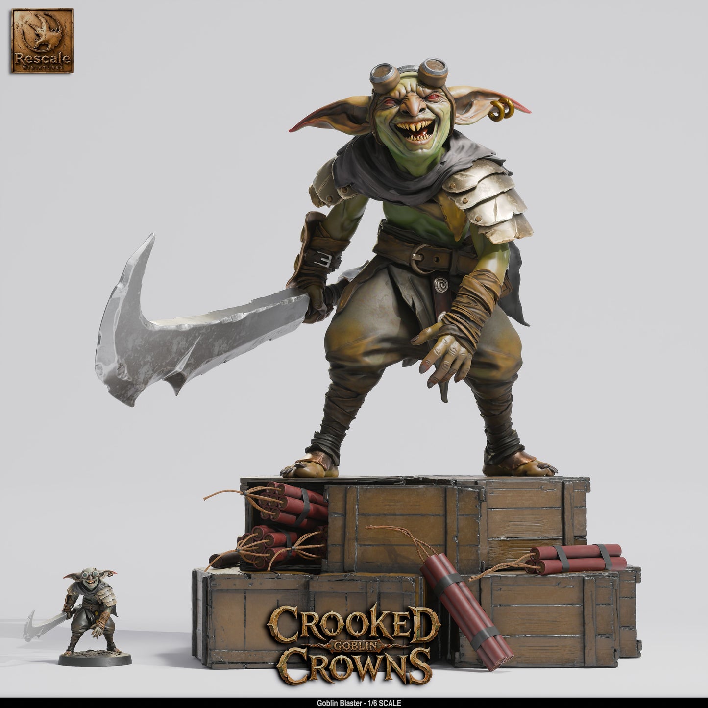 Goblin Blaster XL Collector | 12K Resin Epic Diorama (202mm Tall)