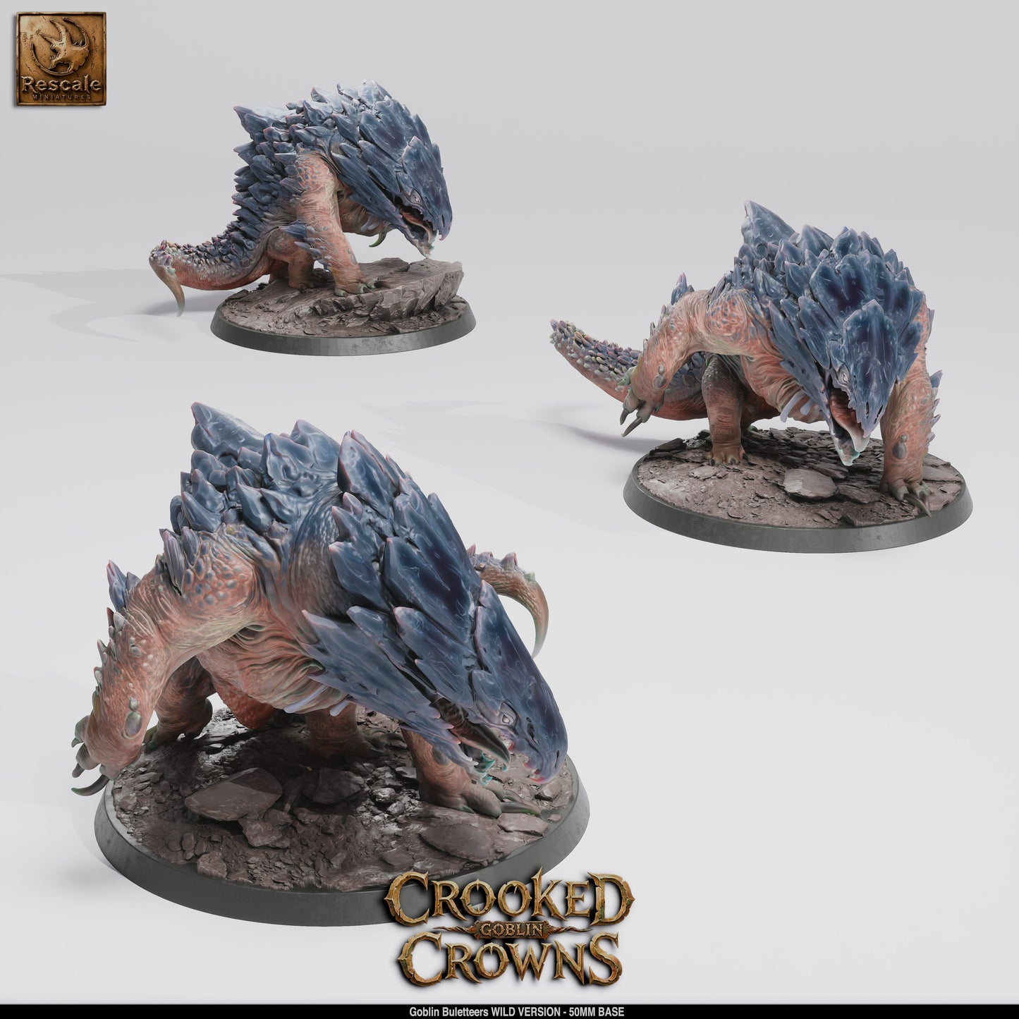 Goblin Buletteers | 5-Pack 12K Resin 50mm Monstrous Cavalry