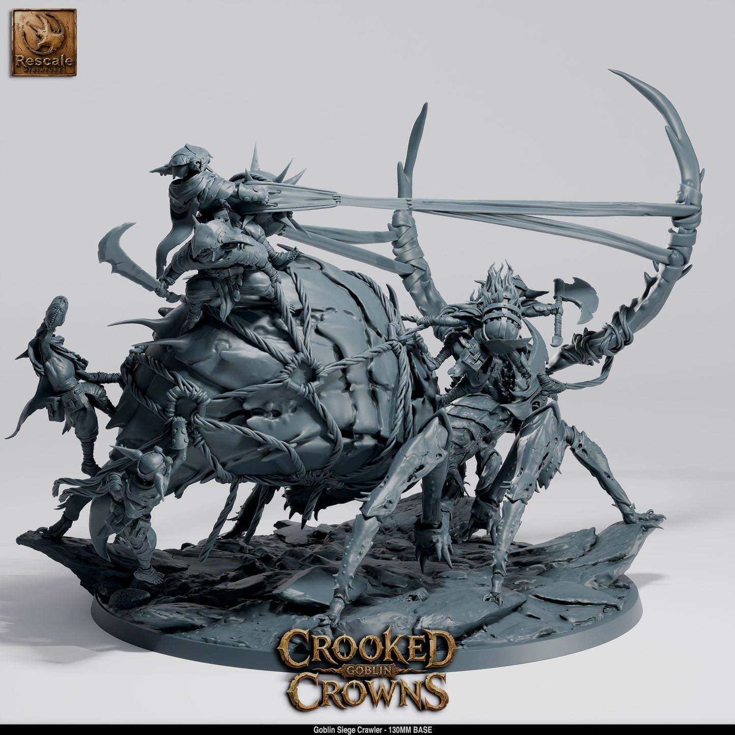Goblin Siege Crawler | 12K Resin 130mm Epic Monster with Build Options