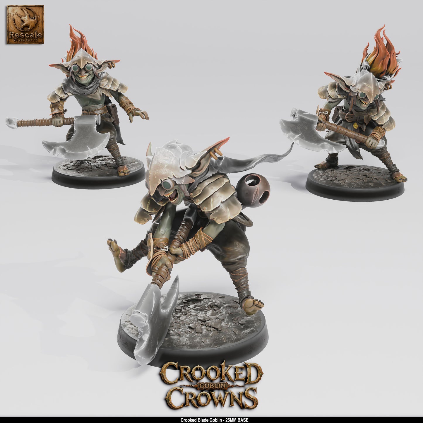 Goblins | 15-Pack 12K Resin 25mm Warband for D&D & Wargames