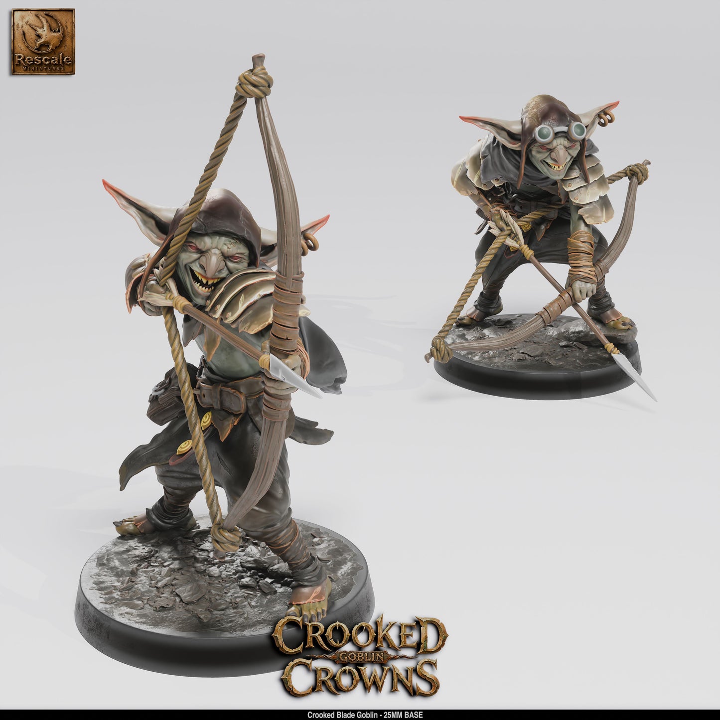Goblins | 15-Pack 12K Resin 25mm Warband for D&D & Wargames