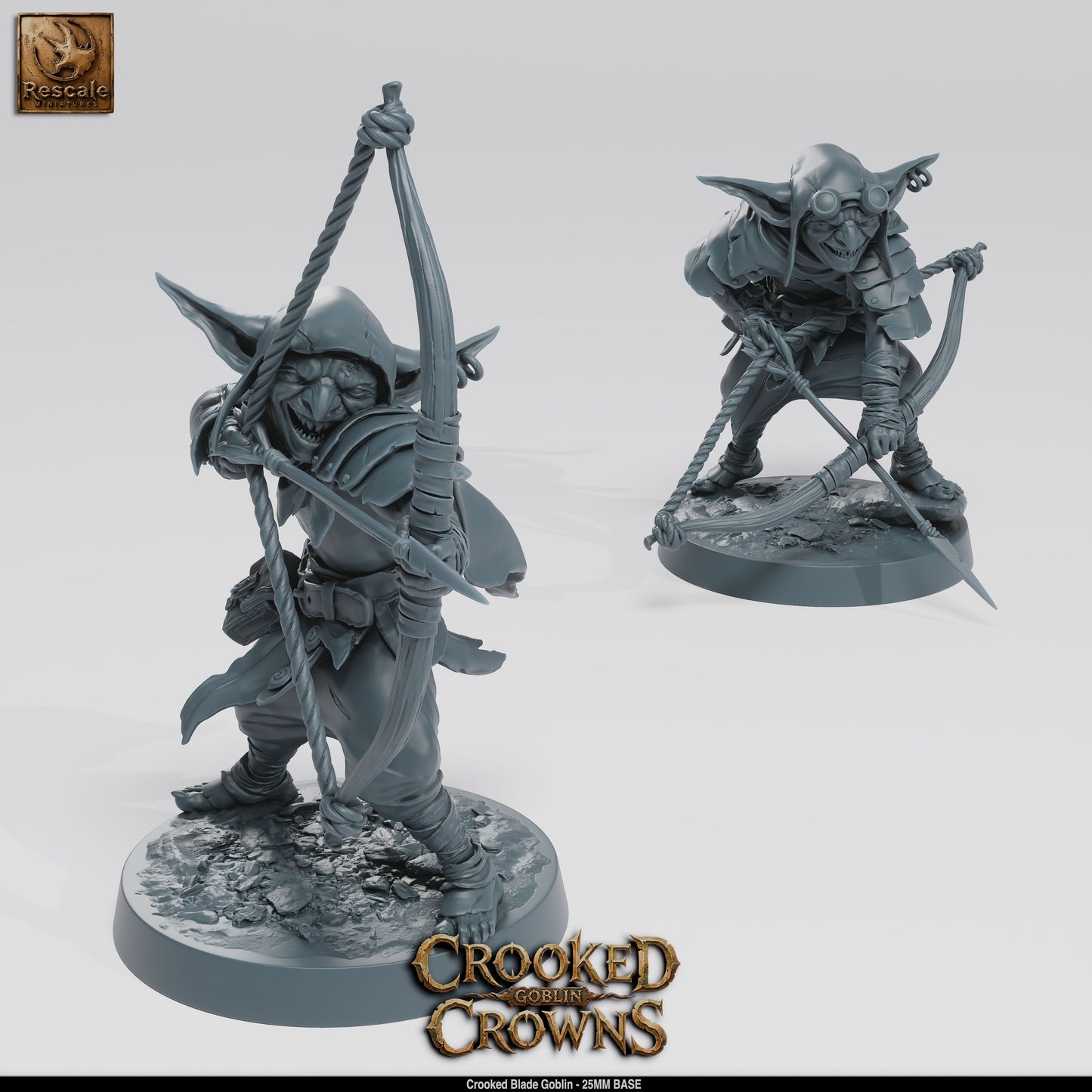Goblins | 15-Pack 12K Resin 25mm Warband for D&D & Wargames