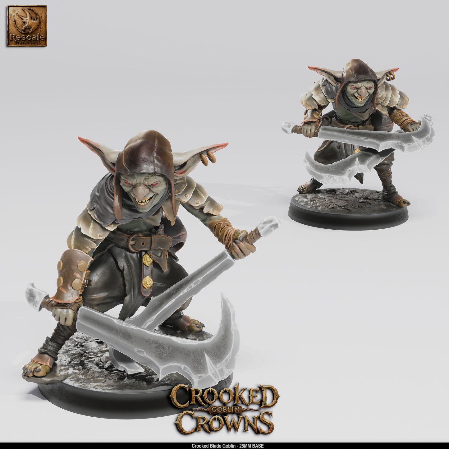 Goblins | 15-Pack 12K Resin 25mm Warband for D&D & Wargames