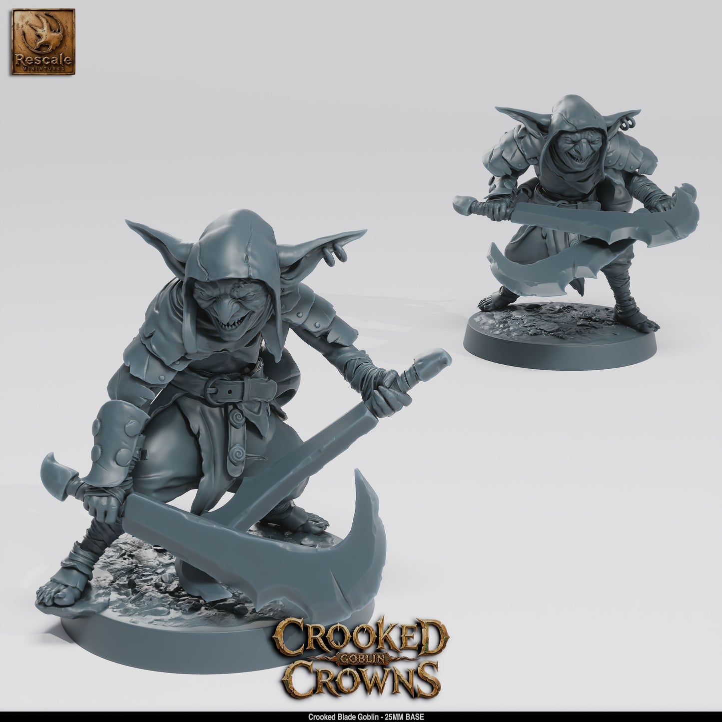 Goblins | 15-Pack 12K Resin 25mm Warband for D&D & Wargames