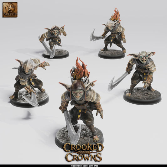 Goblins | 15-Pack 12K Resin 25mm Warband for D&D & Wargames